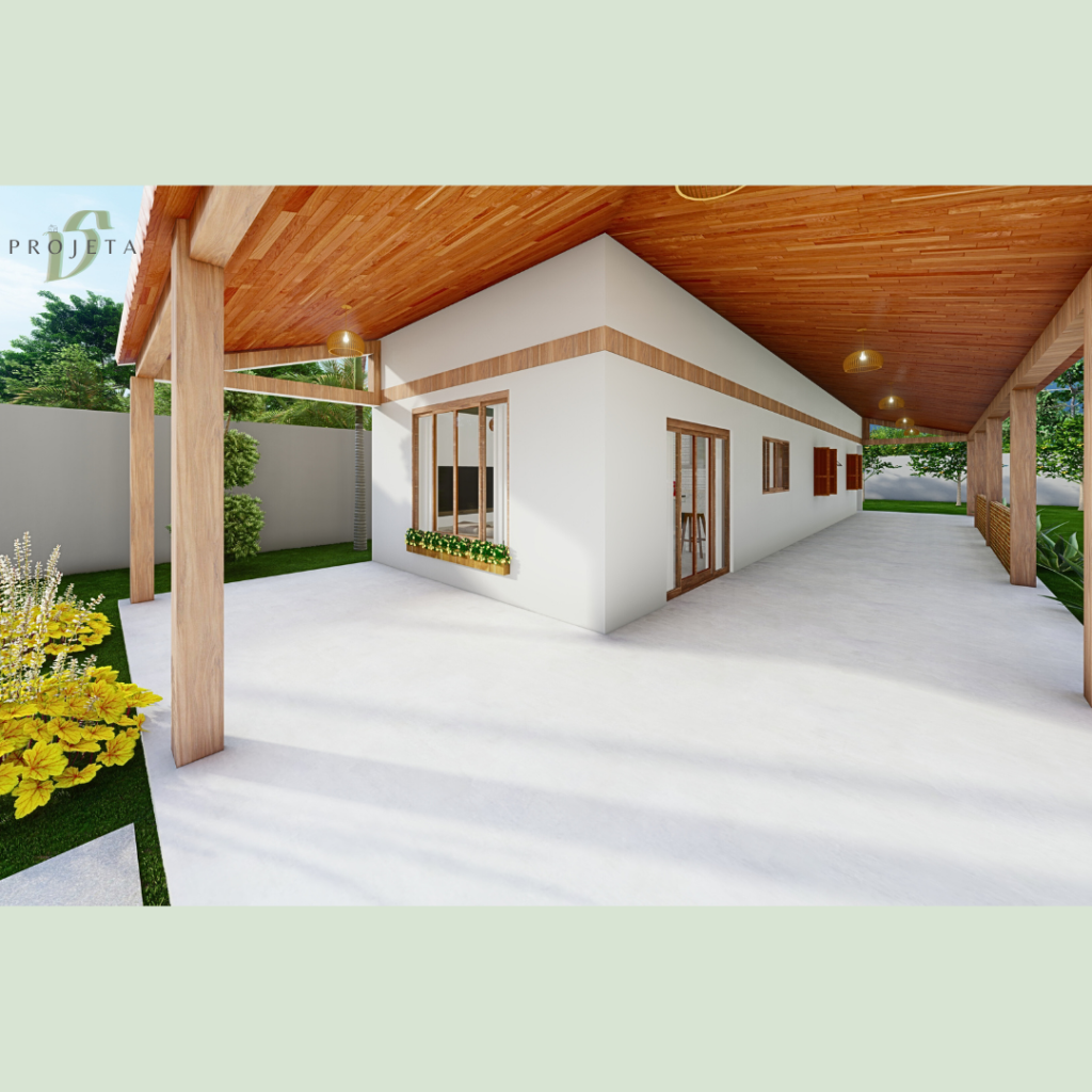 Casa de Campo com 2 Quartos e Suíte | Projeto P001