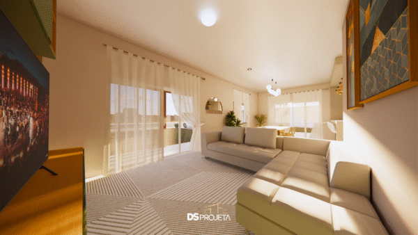 (P048) - Projeto casa de campo ou urbana com 3 quartos - 203,80 m² - Imagem 12