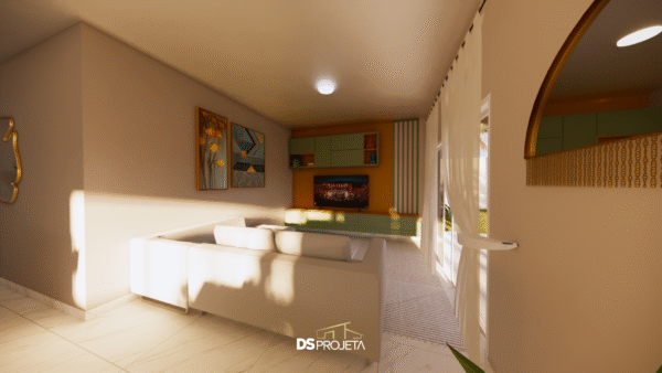 (P048) - Projeto casa de campo ou urbana com 3 quartos - 203,80 m² - Imagem 13