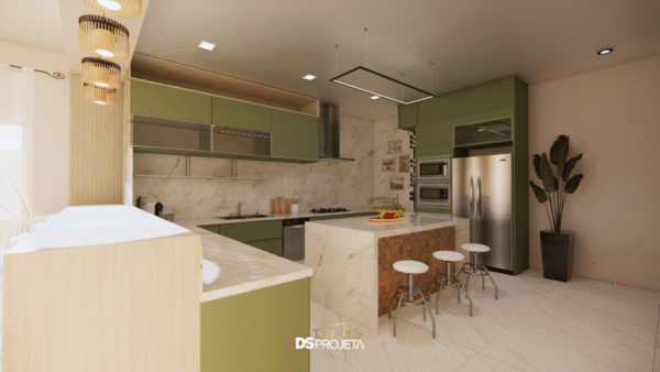 (P048) - Projeto casa de campo ou urbana com 3 quartos - 203,80 m² - Imagem 15