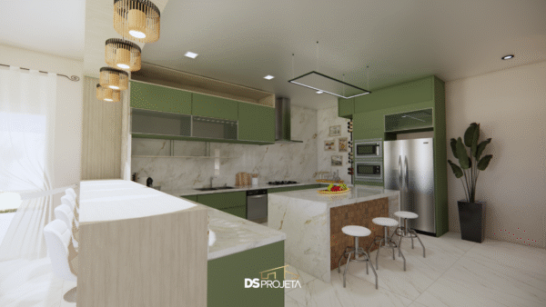 (P048) - Projeto casa de campo ou urbana com 3 quartos - 203,80 m² - Imagem 17