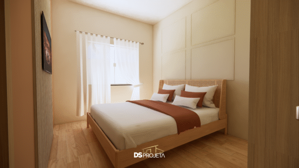 (P048) - Projeto casa de campo ou urbana com 3 quartos - 203,80 m² - Imagem 20