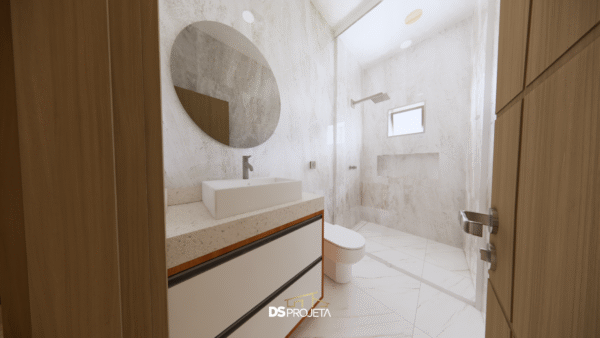 (P048) - Projeto casa de campo ou urbana com 3 quartos - 203,80 m² - Imagem 21