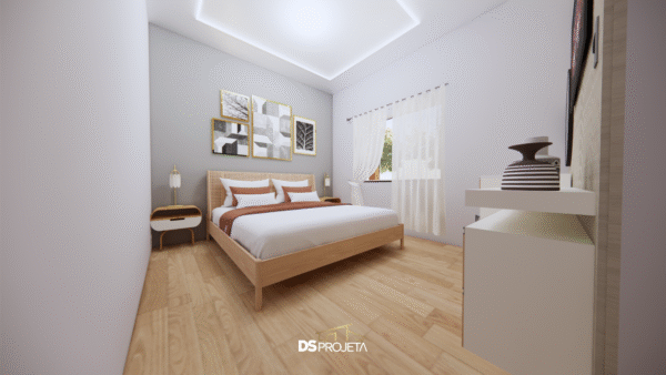 (P048) - Projeto casa de campo ou urbana com 3 quartos - 203,80 m² - Imagem 24