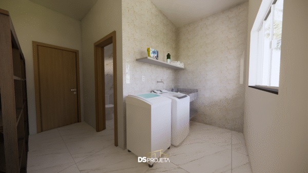 (P048) - Projeto casa de campo ou urbana com 3 quartos - 203,80 m² - Imagem 29