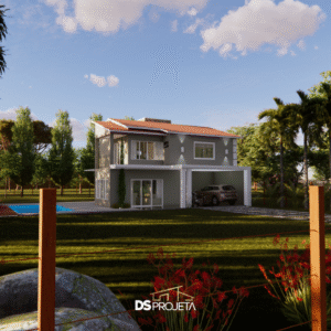 (P055) - Sobrado campo ou Cidade com três quartos e garagem - 193 m²